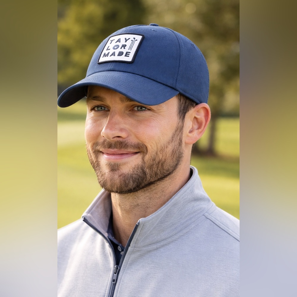 NWT TaylorMade Performance Logo Golf Hat Cap Blue One Size